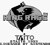 Ring Rage (USA) Title Screen